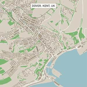 Street Map Collection: Dover Kent UK City Street Map