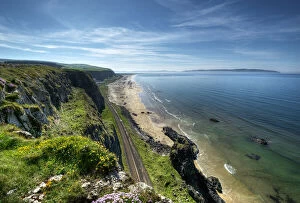 Images Dated 10th June 2013: Downhill Benone Beach Railway View