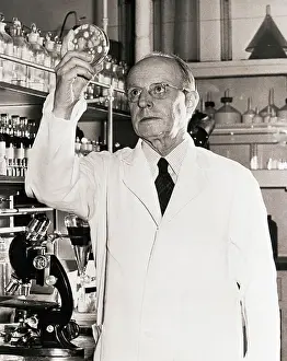 Drug Prints: Dr. Benjamin Duggar Looking at Petri Dish
