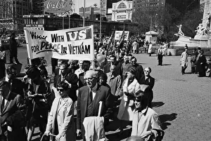 Dr. Benjamin Spock Leading Vietnam War Demonstration