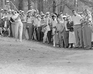 Dr. Carl Middlecoff Hitting Golf Out of Rough