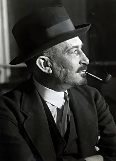 Dr. Chaim Weizman Smoking A Pipe