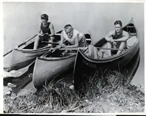 Adoption Prints: Dr. Charles Steinmetz Canoes W/Boys