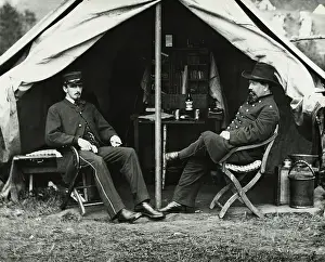 Doctor Prints: Dr. C.K. Irwin Seated in Tent Opening
