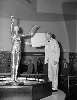 Mannequin Prints: Dr. Emerson Pointing to Transparent Man