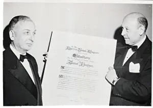 Dr. Israel Goldstein Presenting Citation
