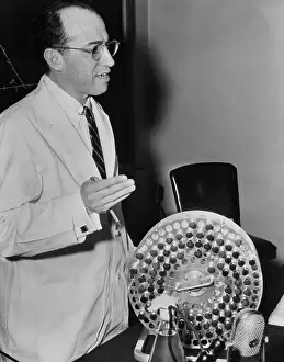 Salk Prints: Dr. Jonas Salk In His Lab