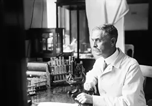 Medical Research Prints: Dr. Karl Landsteiner At His Desk