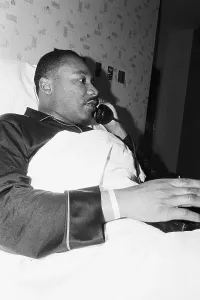 Bus Stop Prints: Dr. King Receiving Nobel Prize Call