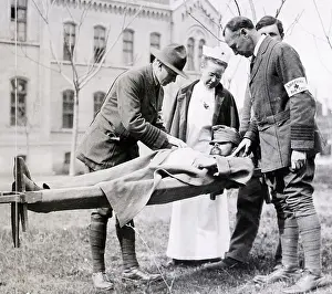 Doctor Prints: Dr. Kirby Smith Examines Wounded Soldier
