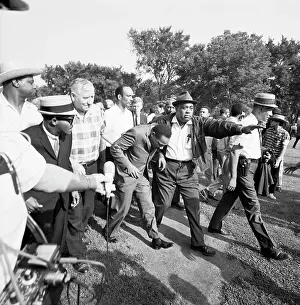 Dr. Martin Luther King, Jr. Assaulted During March