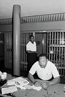 Sit In Prints: Dr. Martin Luther King, Jr. and Reverend Abernathy in Jail