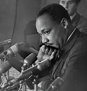 Dr. Martin Luther King at Press Conference
