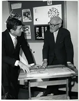 Founder Prints: Dr. Otto Bettmann Discussing Pictures