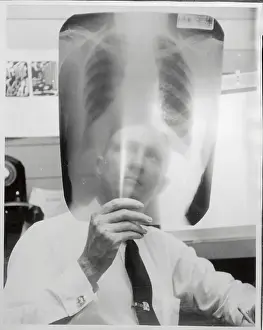 Dr. Robert C. Zach Looking at X-Ray