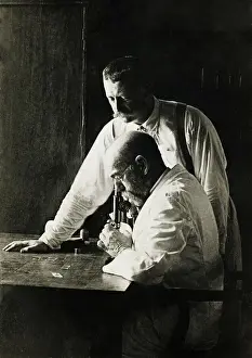Bacteriologist Prints: Dr. Robert Koch with Dr. Richard Pfeiffer