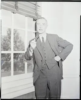 Dr. Robert Oppenheimer Standing W/Pipe