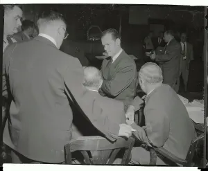 William J Prints: Dr Samuel Sheppard Conferring with His Lawyers