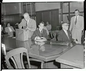 William J Prints: Dr Samuel Sheppard Sitting with Attorneys