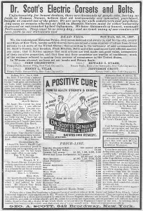Corset Prints: Dr. Scott's Electric Belt & Corset
