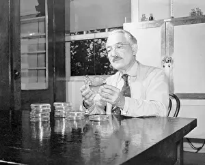 Dr. Selman Waksman in Rutgers University Lab