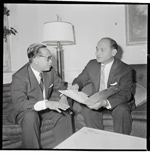 Dr. Subrandrio Conferring with Salvador P. Lopez