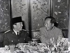 Sukarno Prints: Dr. Sukarno Chats With Mao Tse-Tung