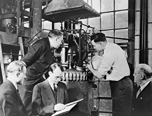Dr. Waldo L. Semon Working in Laboratory