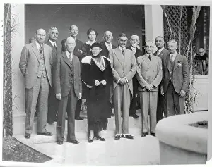 Wheeler Prints: Dr. William Beebe with Group of Scientists
