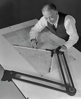 Draftsman At Work