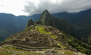Dramatic sky over Machu Picchu