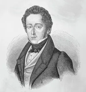 Drawing of Composer Frederic Chopin