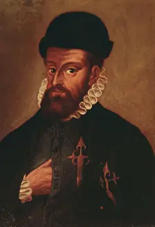 Mischief Prints: Drawing of Conquistador Francisco Pizarro