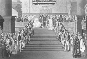 Drawing Depicting the Coronation of Emperor Alexander II
