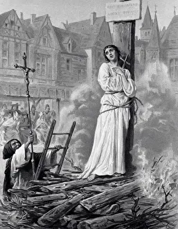 Drawing Depicting Joan of Arc in Loft