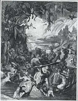 Despair Prints: Drawing Depicting Occupants of Hell