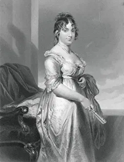 Graceful Prints: Drawing of Dolley Madison Pausing