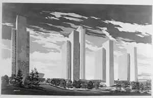 Drawing of Empire State Plaza