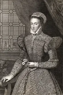 Mary Prints: Drawing of Mary the Scotland Queen