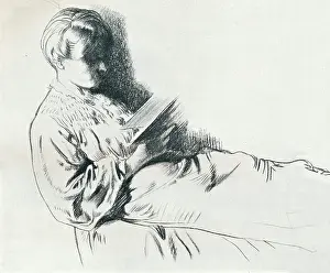 Irish Prints: Drawing In Sanguine, C20Th Century (1932)