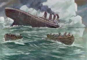 Sinking Prints: Drawing of the Sinking of the Titanic