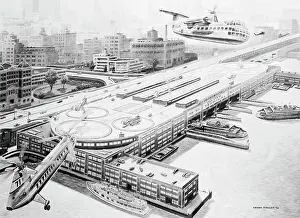 Drawing of Transportation Terminal