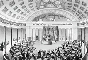 Drawing of United States Senate Chamber