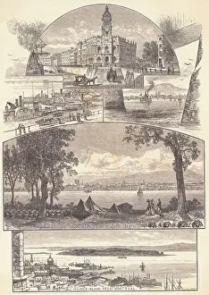 Three Drawings of Scenes in Helen's Island