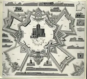 Planning Prints: Drawn Plan For A Fortress