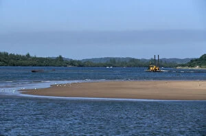 Images Dated 12th December 2018: Dredger Anchored in Bay