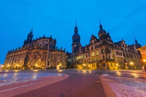 Images Dated 10th February 2017: Dresden Cathedral of the Holy Trinity or Hofkirche, Dresden Castle, Dresden, Saxony, Germany