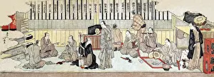 Theatre Prints: Dressing Room for musicians at the Theatre