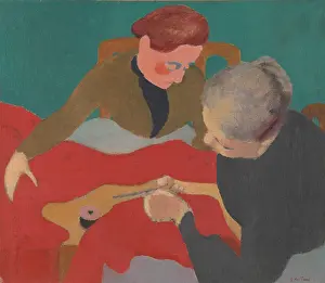 Sewing Prints: Dressmakers, 1890s. Artist: Vuillard, Édouard (1868-1940)