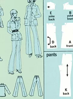 Images Dated 30th January 2015: Dressmakers pattern